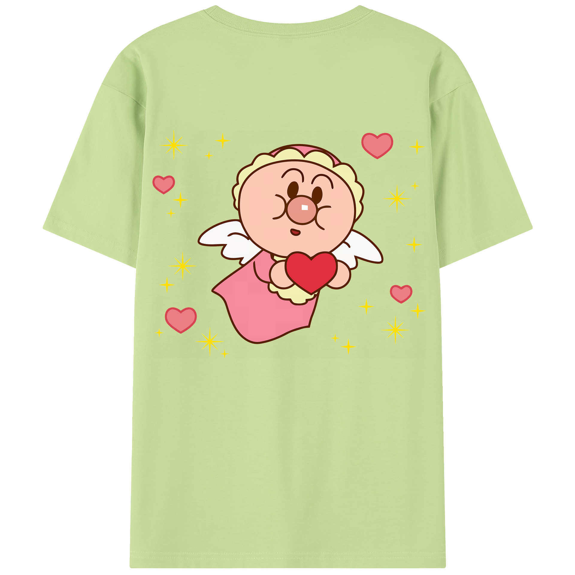 （画像用） アンパンマン Anpanman 綿100％半袖Tシャツ（背面プリント）